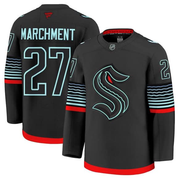 Seattle Kraken #27 Mason Marchment Black Alternate Stitched Jersey