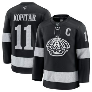 Los Angeles Kings #11 Anze Kopitar Black Alternate Stitched Jersey