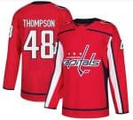 Washington Capitals #48 Logan Thompson Authentic Red Home Jersey
