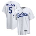 Los Angeles Dodgers #5 Freddie Freeman White 2025 World Series Champions Stitched Jersey
