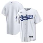 Los Angeles Dodgers Blank White 2025 World Series Champions Home Cool Base Stitched Jersey