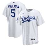 Los Angeles Dodgers #5 Freddie Freeman White 2025 World Series Champions Home Cool Base Stitched Jersey
