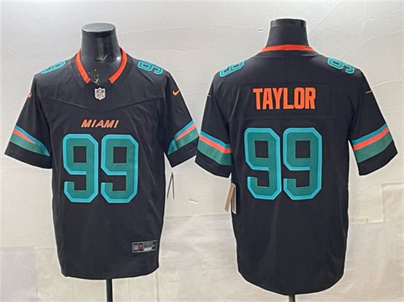 Miami Dolphins #99 Jason Taylor Black 2025 F.U.S.E. ¡°Rivalries¡± Vapor Limited Stitched Jersey
