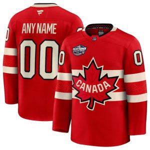 Canada Custom Red 2025 4 Nations Face-Off Premium Stitched Jersey
