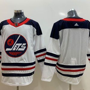 Mens Winnipeg Jets White Custom Made Fanatics Branded Alternate Player Jersey