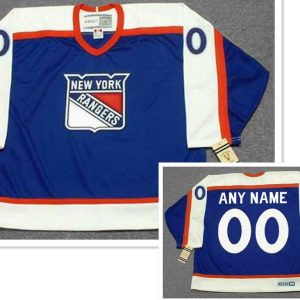 NEW YORK RANGERS 1970's Away CCM Throwback Jersey Customized Any Name & Number