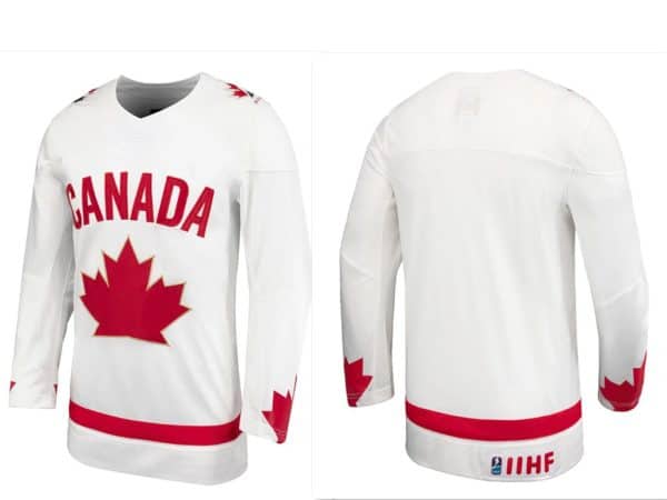 TEAM CANADA ADULT WHITE CUSTOM JERSEY