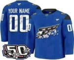 Washington Capitals Customized Blue 50th Anniversary Authentic Jersey