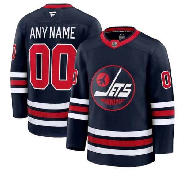 Winnipeg Jets Custom Navy 2024-25 Alternate Stitched Jersey
