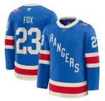 New York Rangers #23 Adam Fox Blue Centennial Stitched Jersey