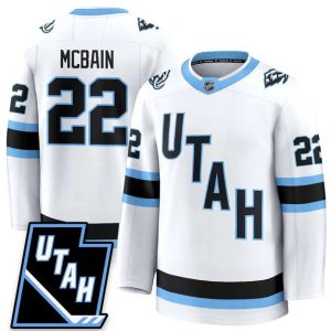 Utah Mammoth #22 Jack McBain 2025 Limited All Stitched White Jersey