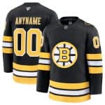 Boston Bruins Custom Black 2025 Home Stitched Jersey
