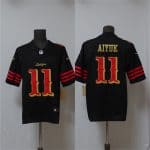 San Francisco 49ers #11 Brandon Aiyuk Black 2025 F.U.S.E. ¡°Rivalries¡± Vapor Limited Stitched Jersey