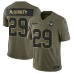 Green Bay Packers #29 Xavier McKinney Olive 2025 F.U.S.E. Salute to Service Limited Stitched Jersey