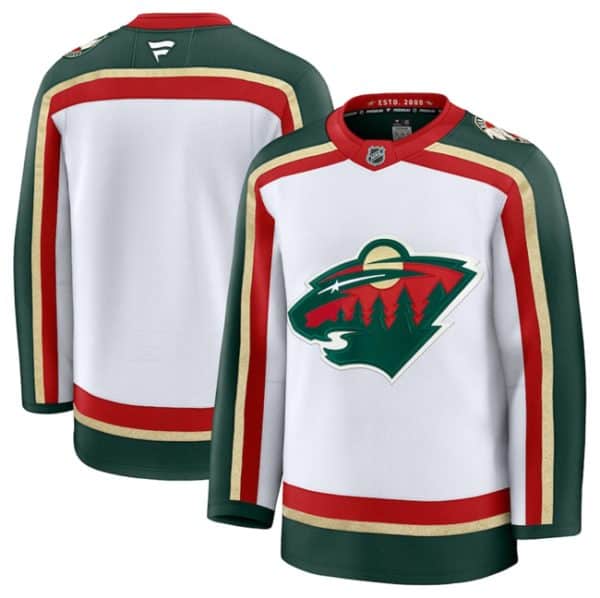 Minnesota Wild Blank White 2025 25th Anniversary Stitched Jersey