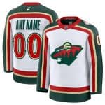 Minnesota Wild Custom White 2025 25th Anniversary Jersey