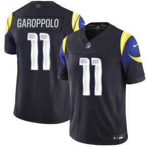 Los Angeles Rams #11 Jimmy Garoppolo midnight blue 2025 F.U.S.E. ¡°Rivalries¡± Vapor Limited Stitched Jersey