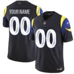 Los Angeles Rams Custom Midnight Blue 2025 F.U.S.E. ¡°Rivalries¡± Vapor Limited Stitched Jersey