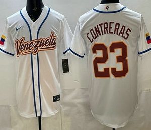 Venezuela #23 William Contreras White 2026 World Classic Cool Base Jersey