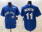 Toronto Blue Jays #11 Bo Bichette Royal 2025 World Series Cool Base Stitched Jersey