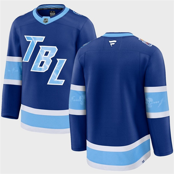 Tampa Bay Lightning Blank Blue 2026 Stadium Series Stitched Jersey