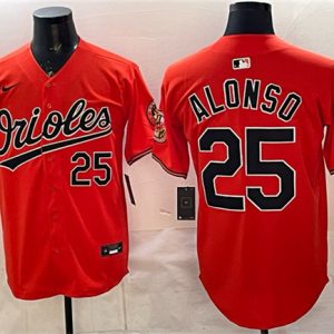 Baltimore Orioles #25 Pete Alonso Orange 2025 Limited Stitched Jersey