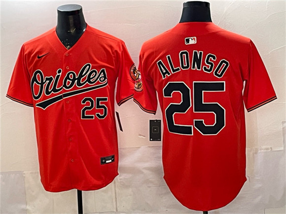 Baltimore Orioles #25 Pete Alonso Orange 2025 Limited Stitched Jersey