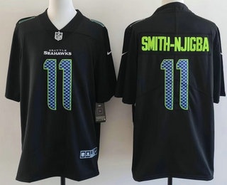 Seattle Seahawks #11 Jaxon Smith-Njigba Limited Black Fashion Vapor Jersey