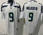 Seattle Seahawks #9 Kenneth Walker III Limited White FUSE Vapor Jersey