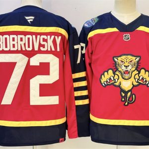 Florida Panthers #72 Sergei Bobrovsky Red 2026-2026 Winter Classic Stitched Jersey