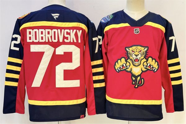 Florida Panthers #72 Sergei Bobrovsky Red 2026-2026 Winter Classic Stitched Jersey