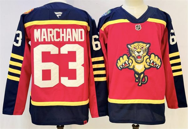 Florida Panthers #63 Brad Marchand Red 2026-2026 Winter Classic Stitched Jersey