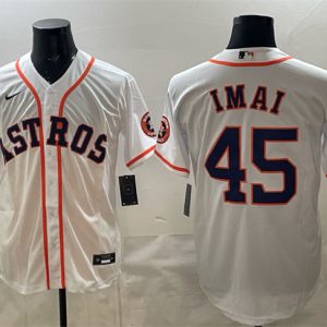 Houston Astros #45 Tatsuya Imai White Cool Base Stitched Jersey