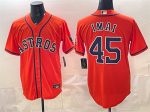 Houston Astros #45 Tatsuya Imai Orange Cool Base Stitched Jersey
