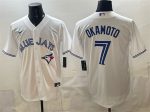 Toronto Blue Jays #7 Kazuma Okamoto White 2025 Cool Base Stitched Jersey