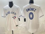 Toronto Blue Jays #0 Andr¨¦s Gim¨¦nez White 2025 Cool Base Stitched Jersey