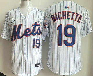 New York Mets #19 Bo Bichette White Limited Jersey
