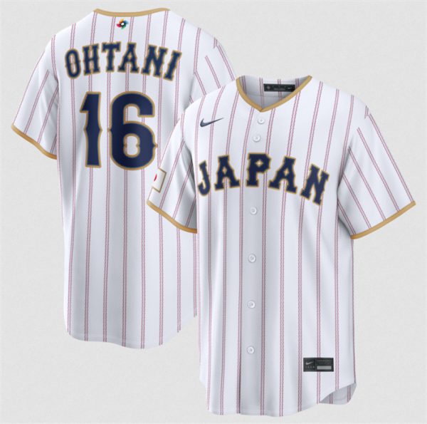 Japan #16 Shohei Ohtani White 2026 World Classic Home Stadium Stitched Jersey