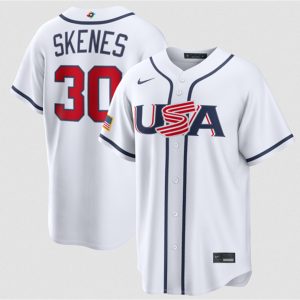 USA #30 Paul Skenes White 2026 World Classic Home Stadium Stitched Jersey