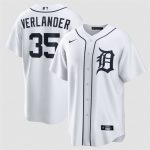 Detroit Tigers #35 Justin Verlander White 2026 Cool Base Stitched Jersey