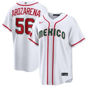 Mexico #56 Randy Arozarena White 2026 World Classic Home Stadium Stitched Jersey