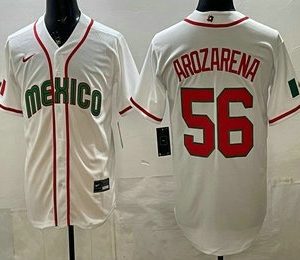 Mexico #56 Randy Arozarena White 2026 World Classic Cool Base Jersey