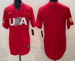 USA Blank Red 2026 World Classic Cool Base Jersey