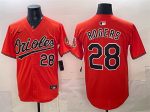Baltimore Orioles #28 Trevor Rogers Orange 2025 Limited Stitched Jersey