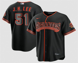 San Francisco Giants #51 Jung Hoo Lee Black 2026 Alternate Stadium Stitched Jersey