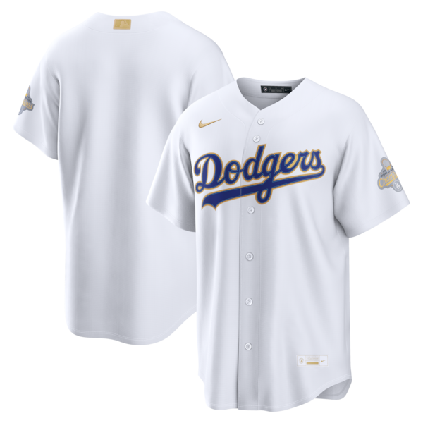 Los Angeles Dodgers Nike White 2026 Gold Collection Stadium Jersey