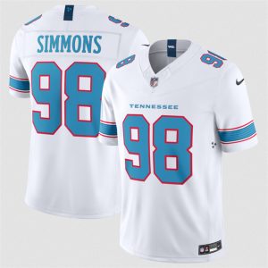 Tennessee Titans #98 Cameron Ward White 2026 F.U.S.E. Vapor Limited Stitched Jersey