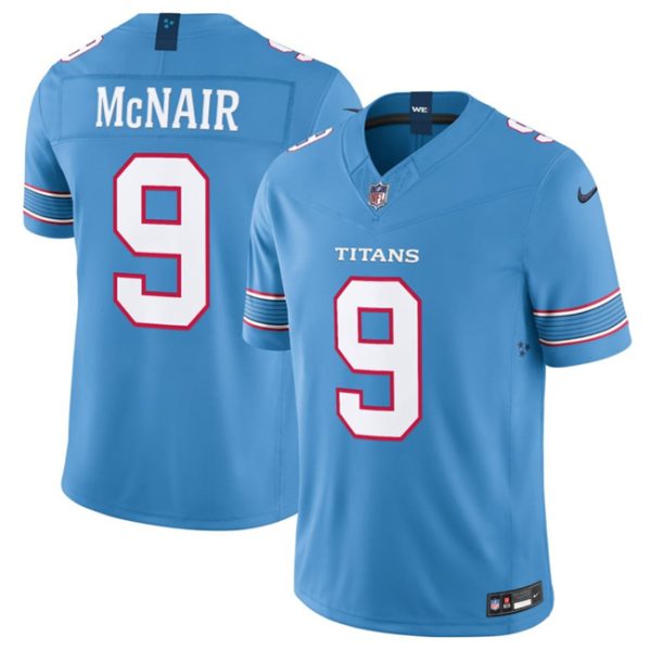 Tennessee Titans #9 Steve McNair Light Blue 2026 F.U.S.E. Vapor Limited Stitched Jersey