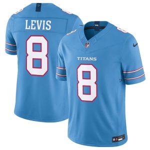 Tennessee Titans #8 Will Levis Light Blue 2026 F.U.S.E. Vapor Limited Stitched Jersey