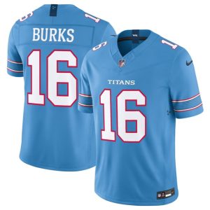 Tennessee Titans #16 Treylon Burks Light Blue 2026 F.U.S.E. Vapor Limited Stitched Jersey